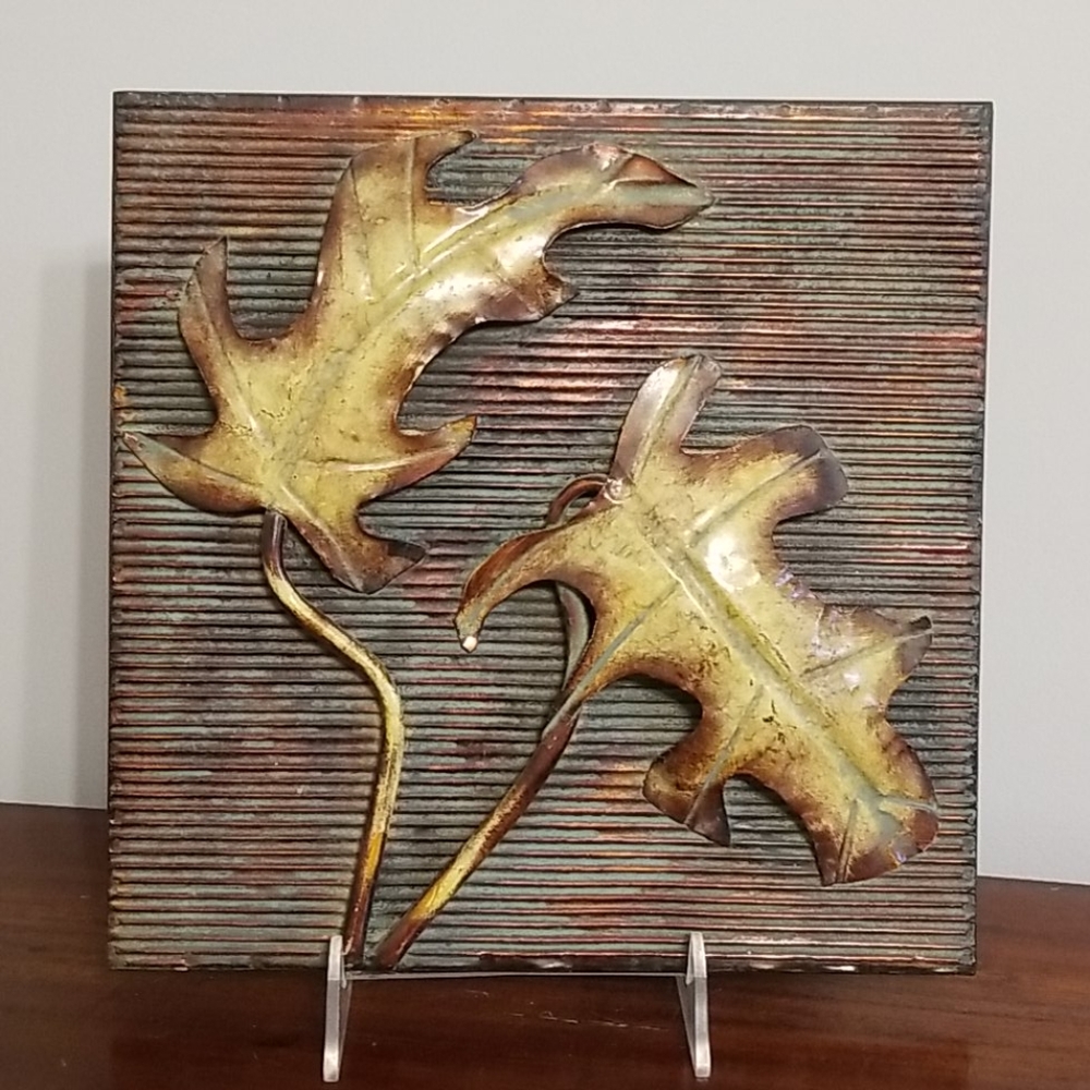 Metal wall sign leaves fall - Picture 1 of 4